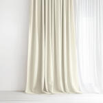 Goldea dekoratív drapéria - krémszínű 200x150 cm
