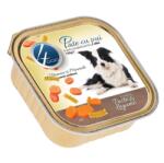4DOG Pateu pentru caini 4Dog cu pui topping de legume 150 gr