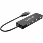 ORICO USB Hub Orico FL01, 4 x USB-A, Fekete