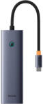 Baseus USB-C Hub Baseus UltraJoy, 4 x USB-A 3.0 - 1 x USB-C, Szürke B00052801811-01