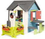 Smoby Căsuță cu restaurant și magazin cu grădină Chef House Life Smoby extensibilă cu masă (SM810256-J) Casuta pentru copii