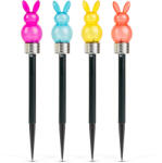 Family Leszúrható szolár lámpa - nyuszi - 1 fehér LED - 5, 5 x 38, 5 cm (11374H)