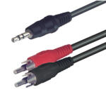  Home A 49-5 audiókábel, 3, 5mm sztereó dugó, RCA, 5m (A_49-5)