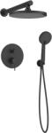 INVENA Kalitea set de duș ascuns cu duș de ploaie negru BS-72-004 (BS72004)
