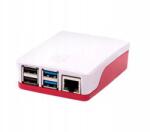 Raspberry pi Hivatalos tok Raspberry Pi 4B készülékhez piros-fehér Eredeti (rb-casep4+06w)