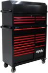 SP Tools Szerszámos kocsi gyári-felszerelt 411 db-os 19 fiók CUSTOM Ser. -PIROS (SPSS041)