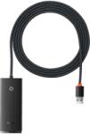Baseus Adapter HUB - USB - 4xUSB3.0 - 2m (WKQX030201) fekete - studioeszkozok