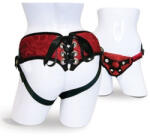 Sportsheets csipkés strap-on öv, piros