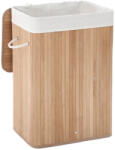 SONGMICS Bambusz Szennyestartó XL Összecsukható Tárolókosár Mosható Béléssel Natúr (EUZ-LCB10YV1)