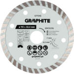 GRAPHITE Gyémánt vágókorong 115x22.2mm, turbo, száraz (57T315) - szerszamparadicsom