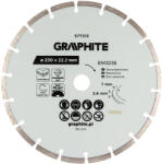 GRAPHITE Gyémánt vágókorong 230x22.2mm, szegmenses, száraz (57T313) - szerszamparadicsom