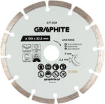 GRAPHITE Gyémánt vágókorong 150x22.2mm, szegmenses, száraz (57T309) - szerszamparadicsom