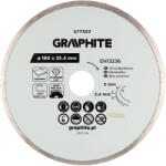 GRAPHITE Gyémánt vágókorong 180x25, 4mm, vizes (57T303) - szerszamparadicsom