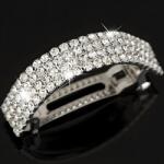 HARAHU LU-38322 hajcsatt - Ezüst/Kristály KP38322