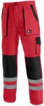 CXS Munkavédelmi derék nadrág CXS LUXY BRIGHT - Piros / fekete | 64 (1020-028-260-64)