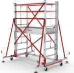 CAGSAN Telesafe XLN Profi 2x8 fokos kétrészes állvány (Munkamagasság: 4, 7m) (S004_XLN_PR)