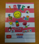 Herlitz Smiley Pink kockás füzet, A4/87-32- Herlitz (09088691_pink)