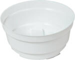 Műanyag kerek tál Y aljú fehér D15cm M6, 5cm