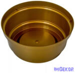  Műanyag nagy kerek tál D22, 5cm M10cm - Arany