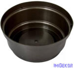  Műanyag nagy kerek tál D22, 5cm M10cm - Grafit