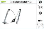 VALEO Mecanism actionare geam VALEO 851306 (851306)