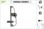 VALEO Mecanism actionare geam VALEO 850692 (850692)