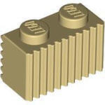 LEGO® Homokszín LEGO Módosított kocka 1 x 2 bordázott oldallal (287705)