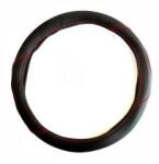  Bőrhatású kormányvédő piros varrással 38cm