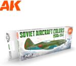 AK Interactive AIR Soviet Aircraft Colors 1930S-1941 akrilfesték készlet 8x 17ml (AK11740)