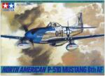 TAMIYA 1/48 P-51D Mustang vadászgép modell dél-amerikai változat 8. amerikai légi hadsereg (TA61040)