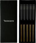 Ecocare Fém Sushi pálcika doboz arany-fekete 10 db