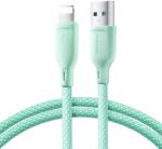 JOYROOM Multi-Color Series SA34-AL3 USB-A / Lightning 3A kábel 1m - zöld