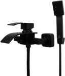 Gamma Elva - Fürdőkádtöltő Csaptelep szett - Vízesés vízsugarú, Fekete (BEAW-BK) - rent-xgranit