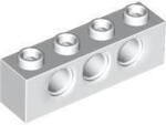 LEGO® Fehér LEGO Technic kocka 1 x 4 lyukakkal (370101)