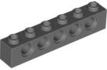 LEGO® Sötét kékesszürke LEGO Technic kocka 1 x 6 lyukakkal (4210917)
