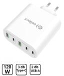 Cellect Hálózati gyorstöltő adapter 120W, Fehér