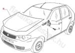 FIAT eredeti Motorháztető