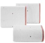 Eurofirany Baby56 szivecskés gyerek törölköző Fehér/rózsaszín 50x90 cm