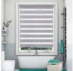 Grandekor sávos roló 75×250 cm, dupla róló, zebra roló, fúrás nélkül, szürke