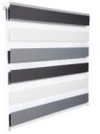 Woltu 55×150 cm sávos roló, dupla róló, zebra roló, 3 színű, fúrás nélkül