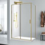 Fluminia Cabină de duș dreptunghiulară Mediterraneo, Petra Gold, 120 x 90 cm, brushed gold (S20RE01BG 120X90)