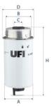 UFI filtru combustibil UFI 24.457. 00 (24.457.00) - centralcar