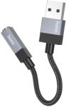 hoco. UPA32D AUX adapter USB A (apa) - Jack 3, 5 mm (anya) fekete