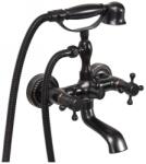 TOYA Kád Csaptelep+Tartozékok Retro Black 1