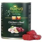 nuevo dog Junior Csirke & Marha 6 x 800 g konzerv