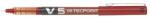 Pilot Set 12 rollere Pilot V5 Hi-Tecpoint diverse culori 0.5 mm cu capac rosu (PBX-V5R-P)