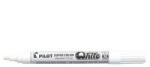 Pilot Set 12 markere permanente Pilot Super Color M albe 4.5 mm varf rotund (PSC-W-M-P)