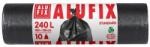 Alufix Saci menajeri 240 L 100 x 125 cm LDPE negri 10 buc/rola (ALUMS240RO)