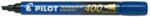 Pilot Set 12 markere Pilot Permanent P400 diverse culori 4 mm varf tesit albastru (PSCA-400-L-P)