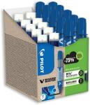 Pilot Set markere tablă Pilot V-Board Master Begreen 10 markere + 10 rezerve vârf 2.3 mm albastru (PWLT556282)